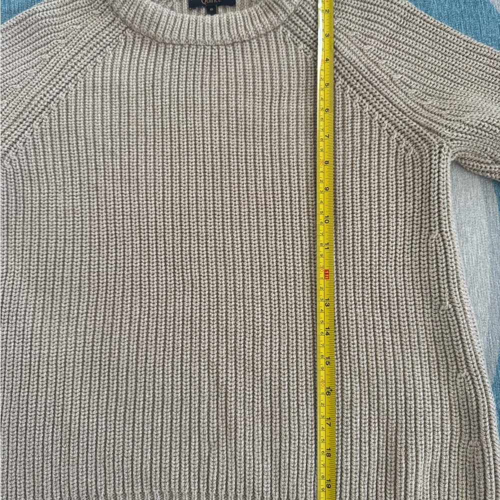 Quince Organic Fisherman Sweater Cement Marle Small - Picture 5 of 5